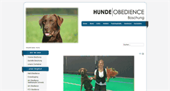 Desktop Screenshot of hundeobedience.ch
