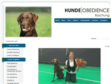 Tablet Screenshot of hundeobedience.ch